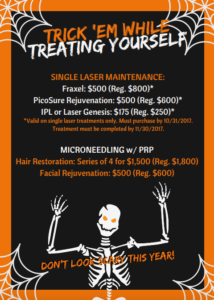 Microneedling & laser Maintenance special