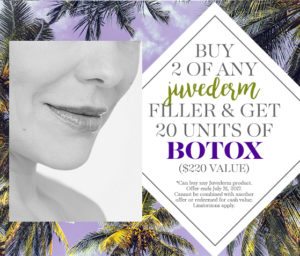 Juvederm filler & botox promo
