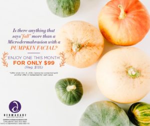 Pumpkin facial special