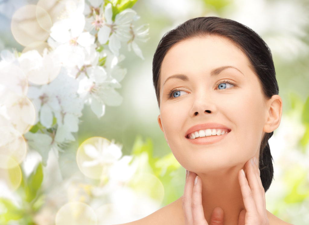 neck skin tightening patient